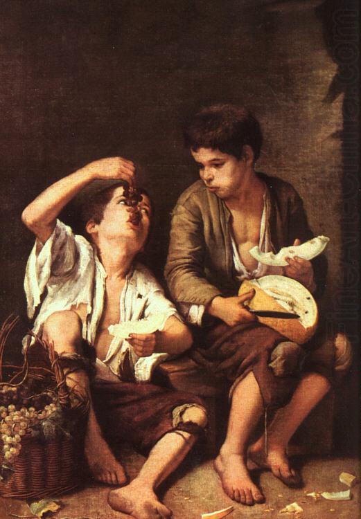 Boys Eating Fruit, Bartolome Esteban Murillo